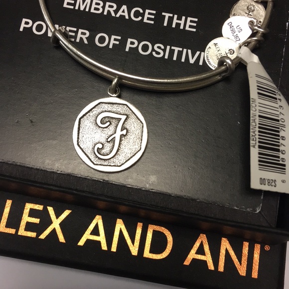 Alex and Ani Initial Bracelet F - Picture 4 of 4